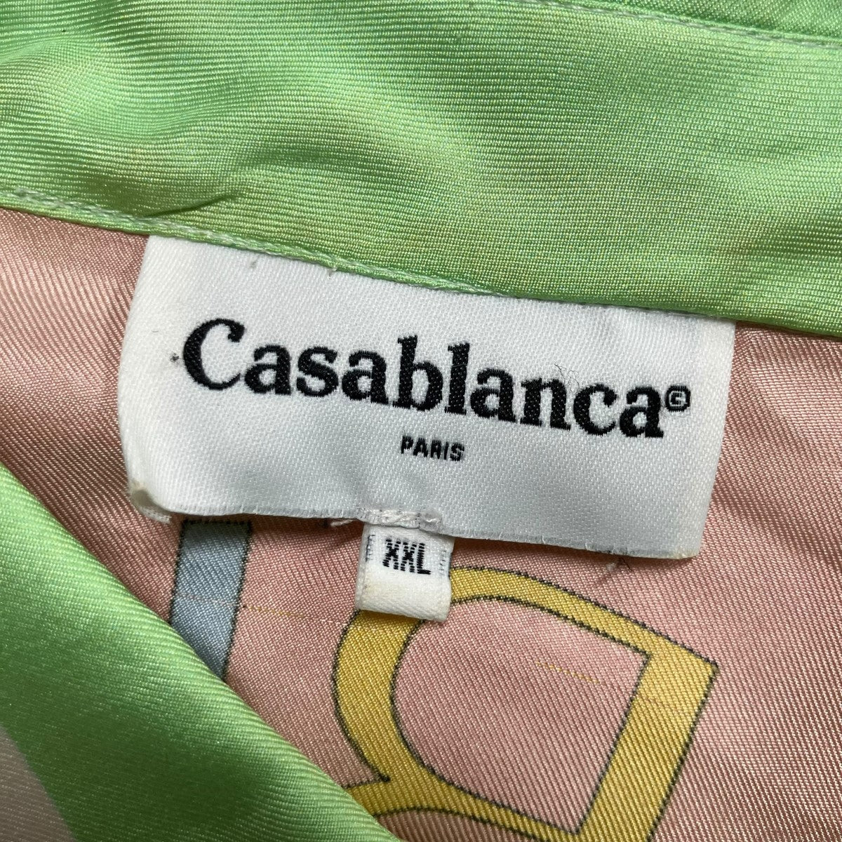 CASABLANCA(カサブランカ) グラフィックシルクシャツ ピンク×マルチ