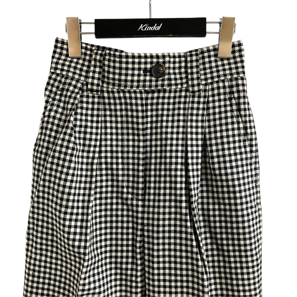 MIU MIU チェックトラウザーズパンツ 古着・中古-2枚目のアイテム画像