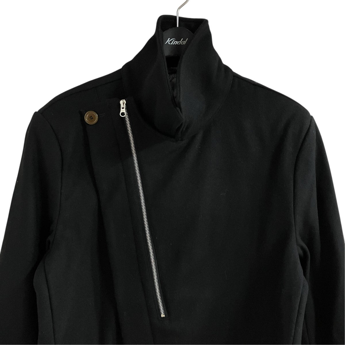 Vivienne Westwood man ウールメルトンライダースハーフコート 古着・中古-2枚目のアイテム画像