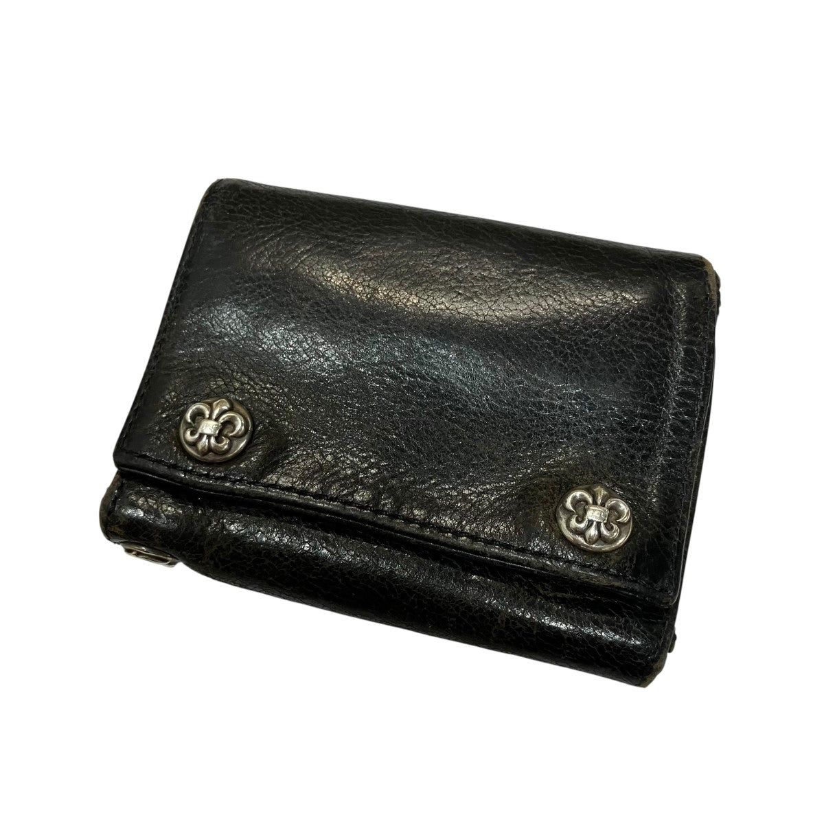 CHROME HEARTS 3フォールドBSフレアボタンウォレット 古着・中古-1枚目のアイテム画像