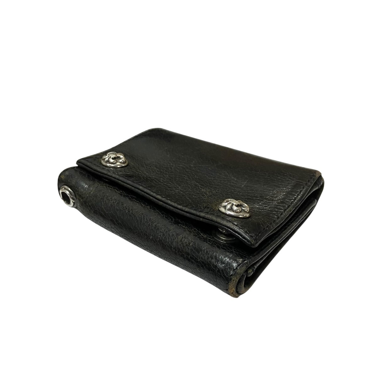CHROME HEARTS 3フォールドBSフレアボタンウォレット 古着・中古-3枚目のアイテム画像