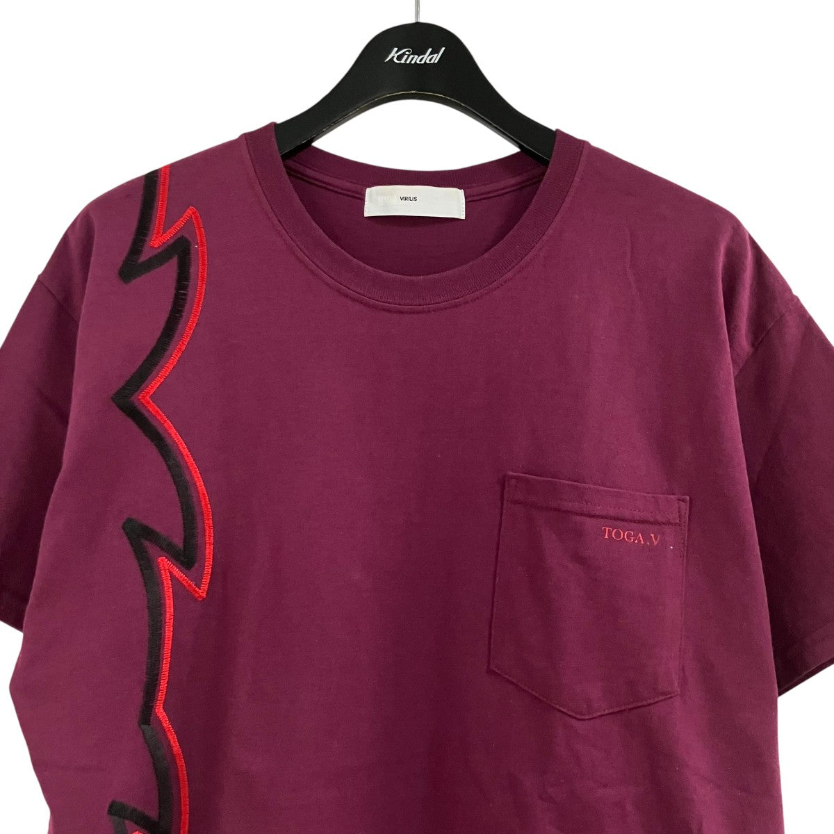 TOGA ARCHIVES エンブロイダリーポケットTシャツ 古着・中古-2枚目のアイテム画像