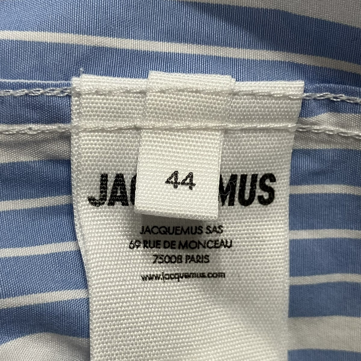JACQUEMUS ストライプSimonシャツ 古着・中古-6枚目のアイテム画像