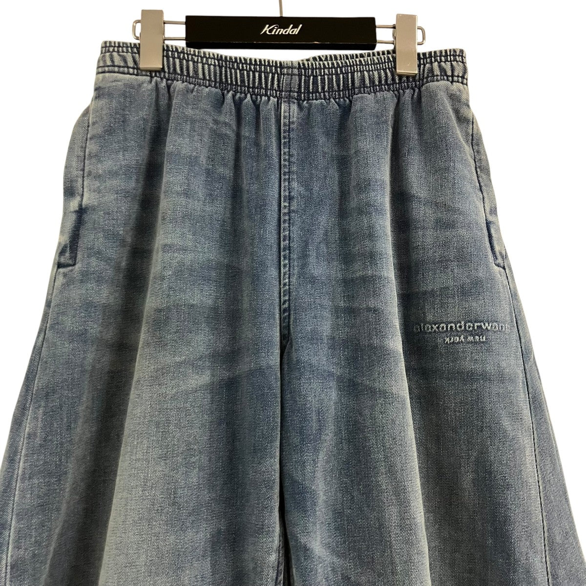 ALEXANDER WANG フェード加工ドローストリングデニムパンツ 古着・中古-2枚目のアイテム画像