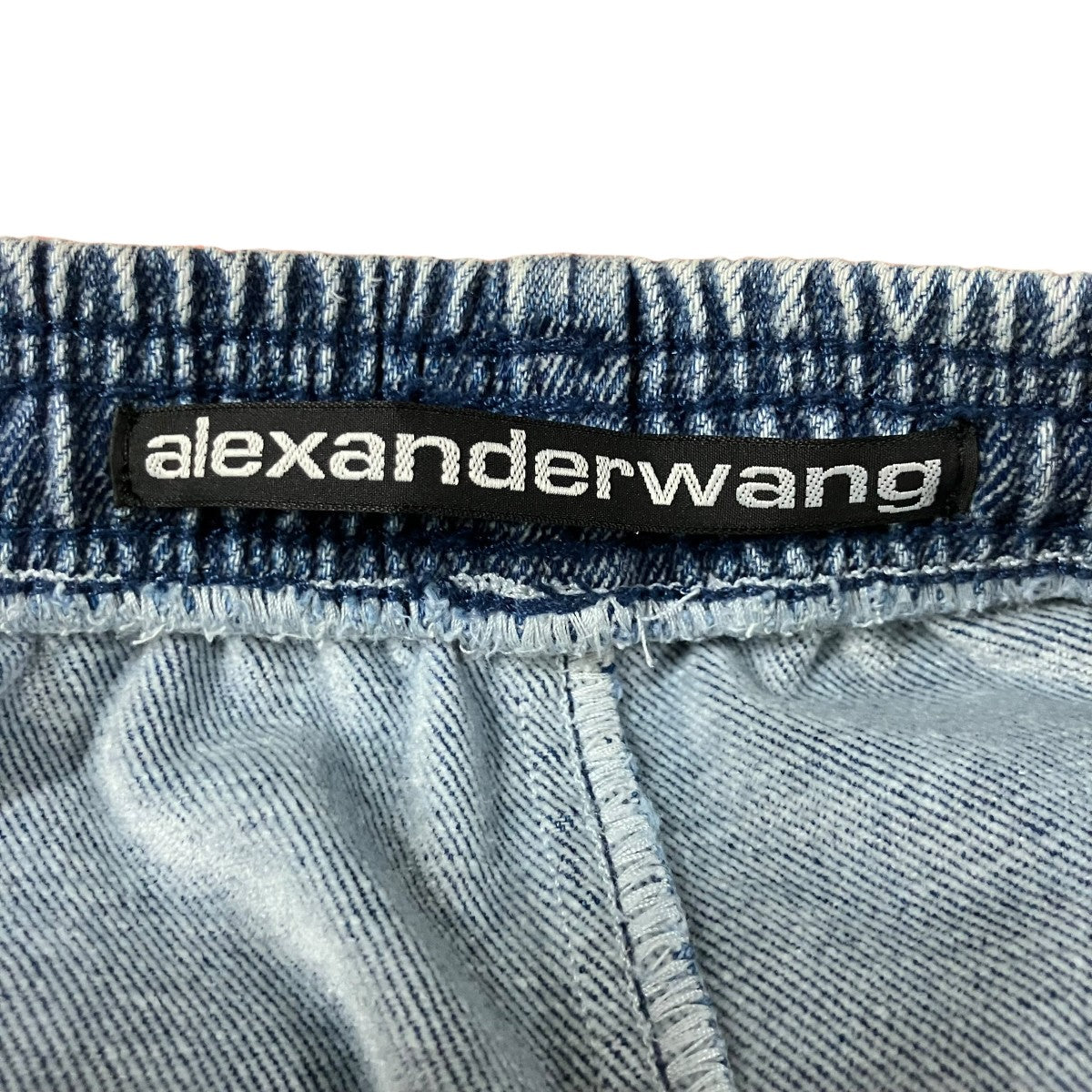 ALEXANDER WANG フェード加工ドローストリングデニムパンツ 古着・中古-6枚目のアイテム画像