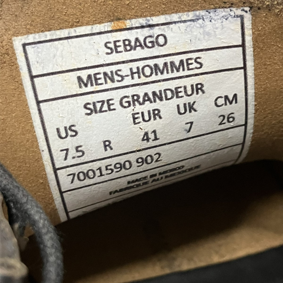 SEBAGO モカシンシューズ 古着・中古-8枚目のアイテム画像