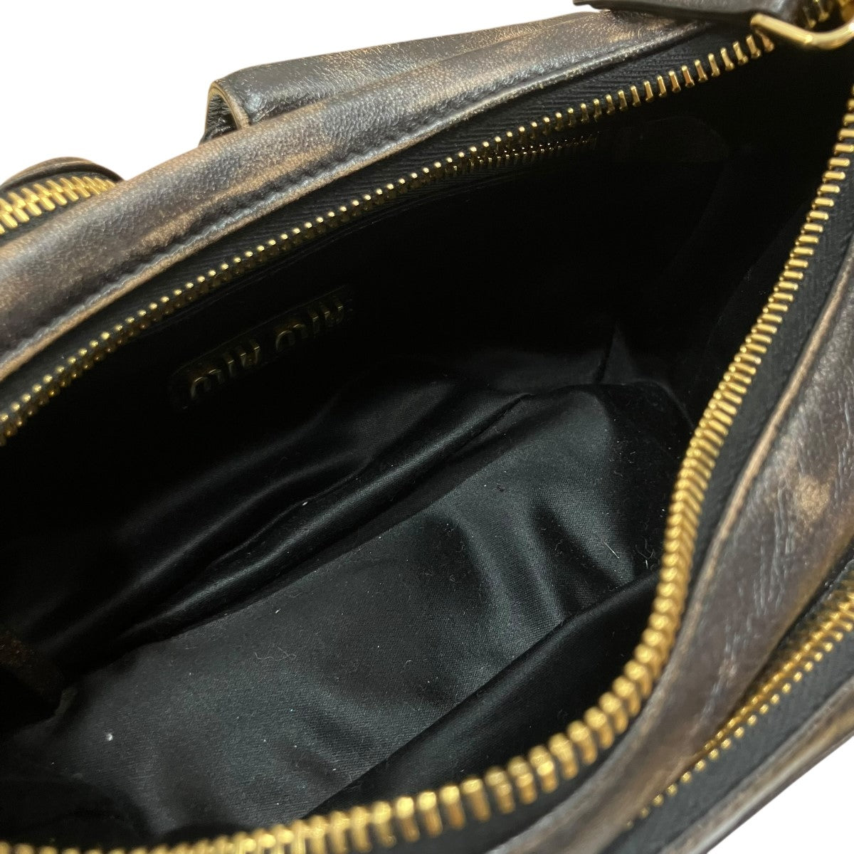 MIU MIU ナッパレザーポケットバッグ 古着・中古-6枚目のアイテム画像
