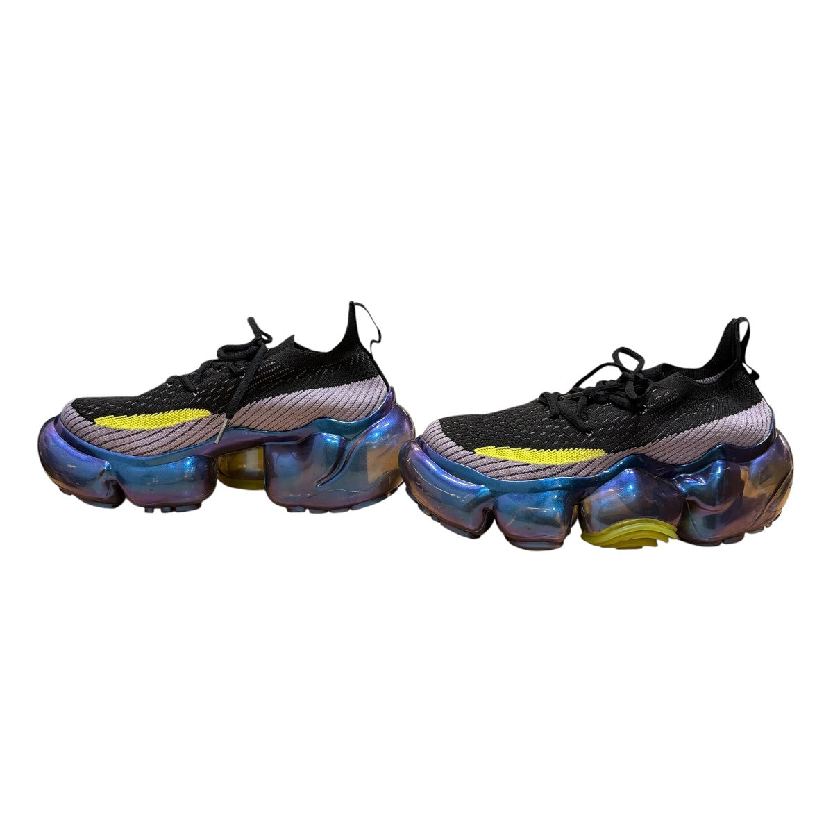 GROUNDS(グラウンズ) ローカットスニーカー ブラック×パープル サイズ