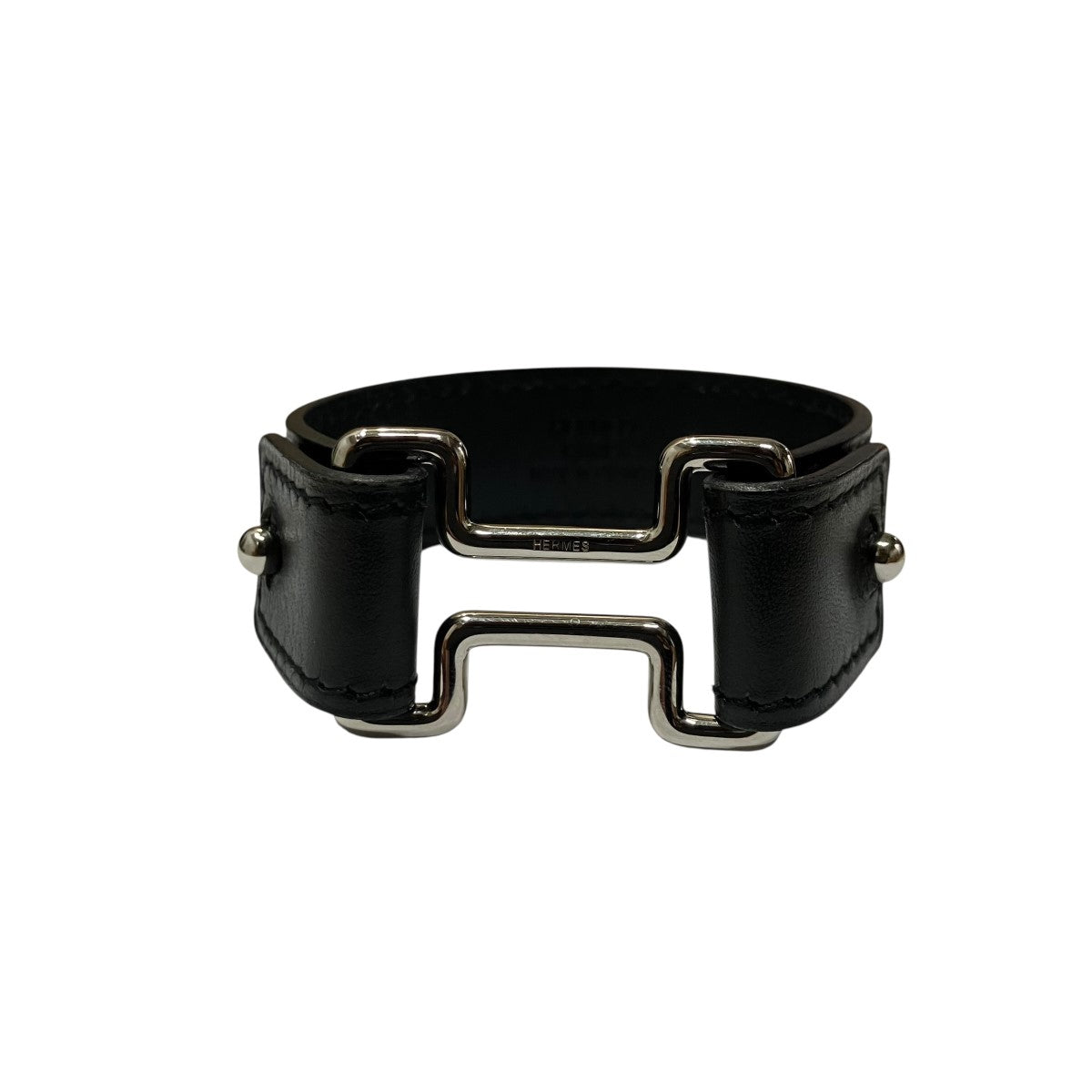 HERMES ナイトレザーブレスレット 古着・中古-2枚目のアイテム画像