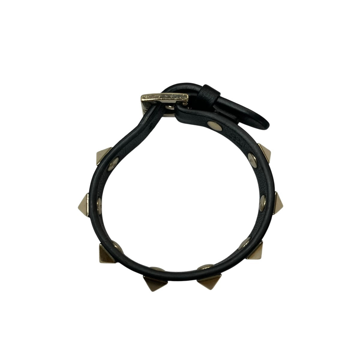 VALENTINO レザーロックスタッズブレスレット 古着・中古-5枚目のアイテム画像