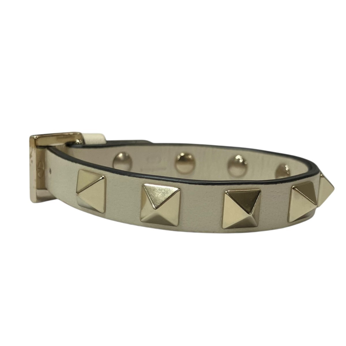 VALENTINO レザーロックスタッズブレスレット 古着・中古-3枚目のアイテム画像