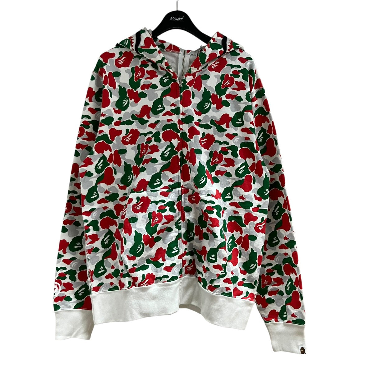 A BATHING APE ジップアップカモフラパーカー 古着・中古-1枚目のアイテム画像