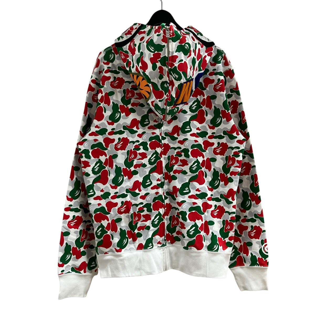 A BATHING APE ジップアップカモフラパーカー 古着・中古-3枚目のアイテム画像