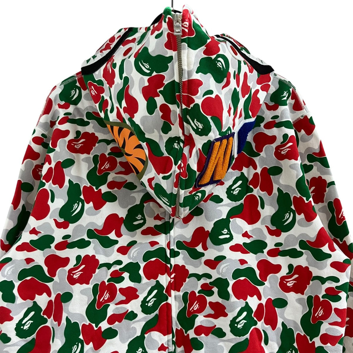 A BATHING APE ジップアップカモフラパーカー 古着・中古-4枚目のアイテム画像