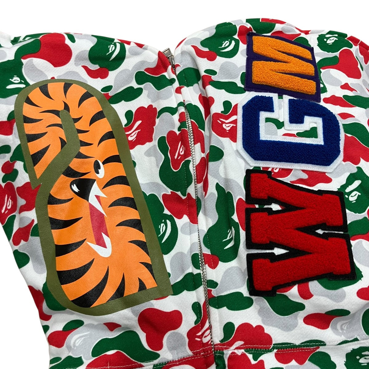 A BATHING APE ジップアップカモフラパーカー 古着・中古-5枚目のアイテム画像