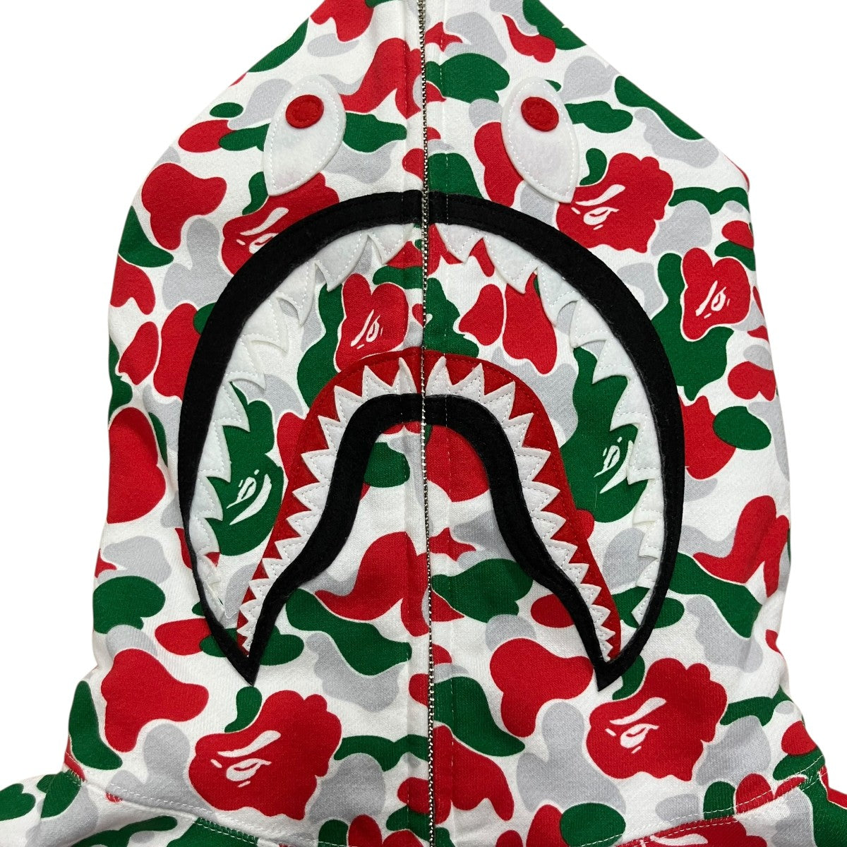 A BATHING APE ジップアップカモフラパーカー 古着・中古-6枚目のアイテム画像