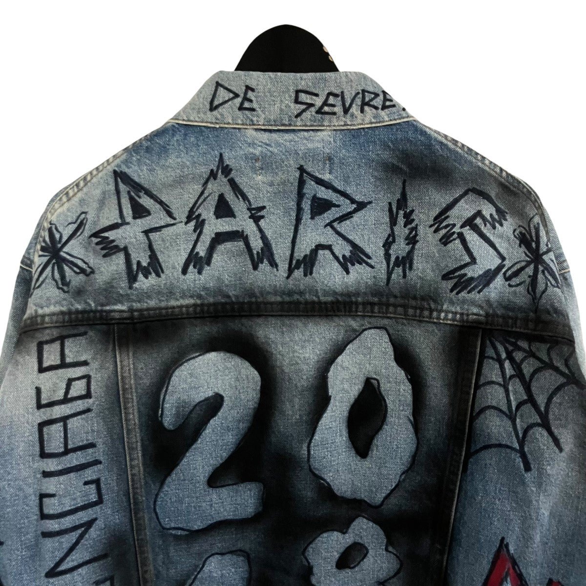 BALENCIAGA グラフィックデニムジャケット 古着・中古-4枚目のアイテム画像