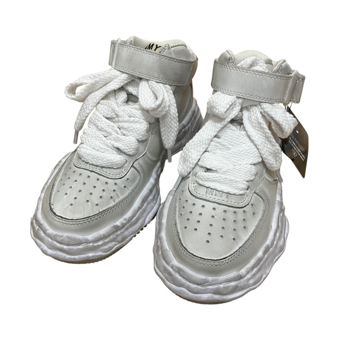 Maison MIHARA YASUHIRO ダメージ加工ハイカットスニーカー 古着・中古-1枚目のアイテム画像