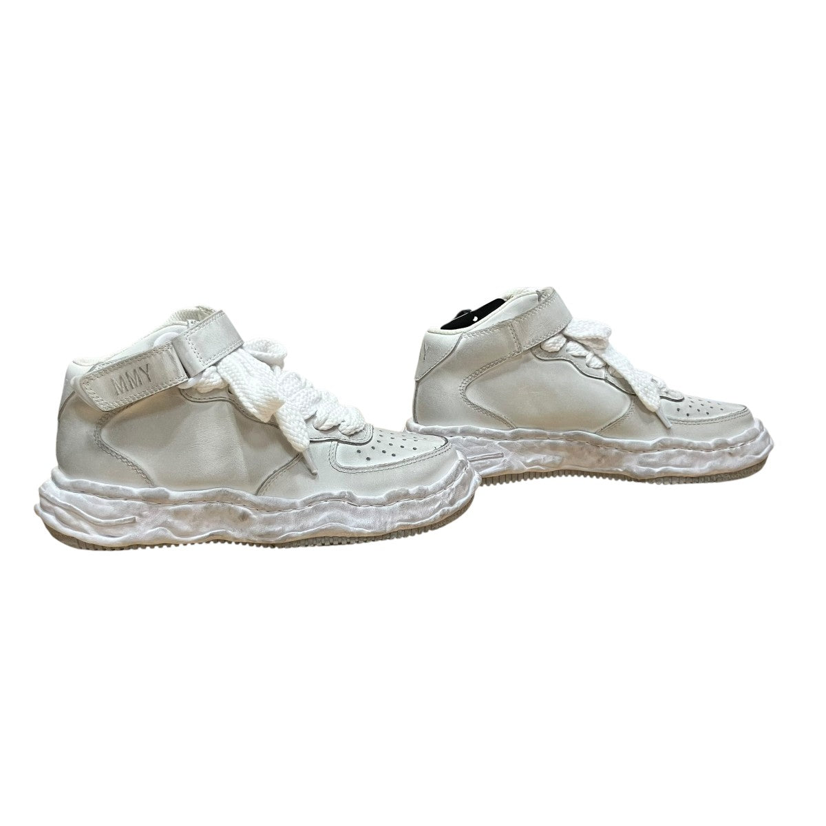 Maison MIHARA YASUHIRO ダメージ加工ハイカットスニーカー 古着・中古-4枚目のアイテム画像