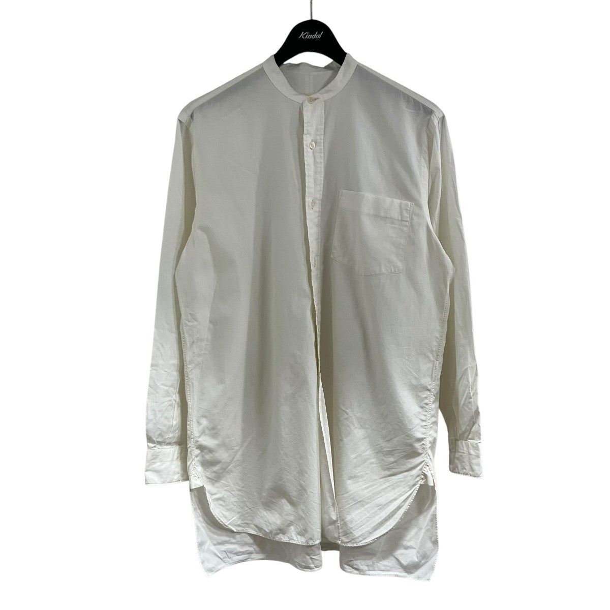 COMOLI バンドカラーシャツ 古着・中古-1枚目のアイテム画像