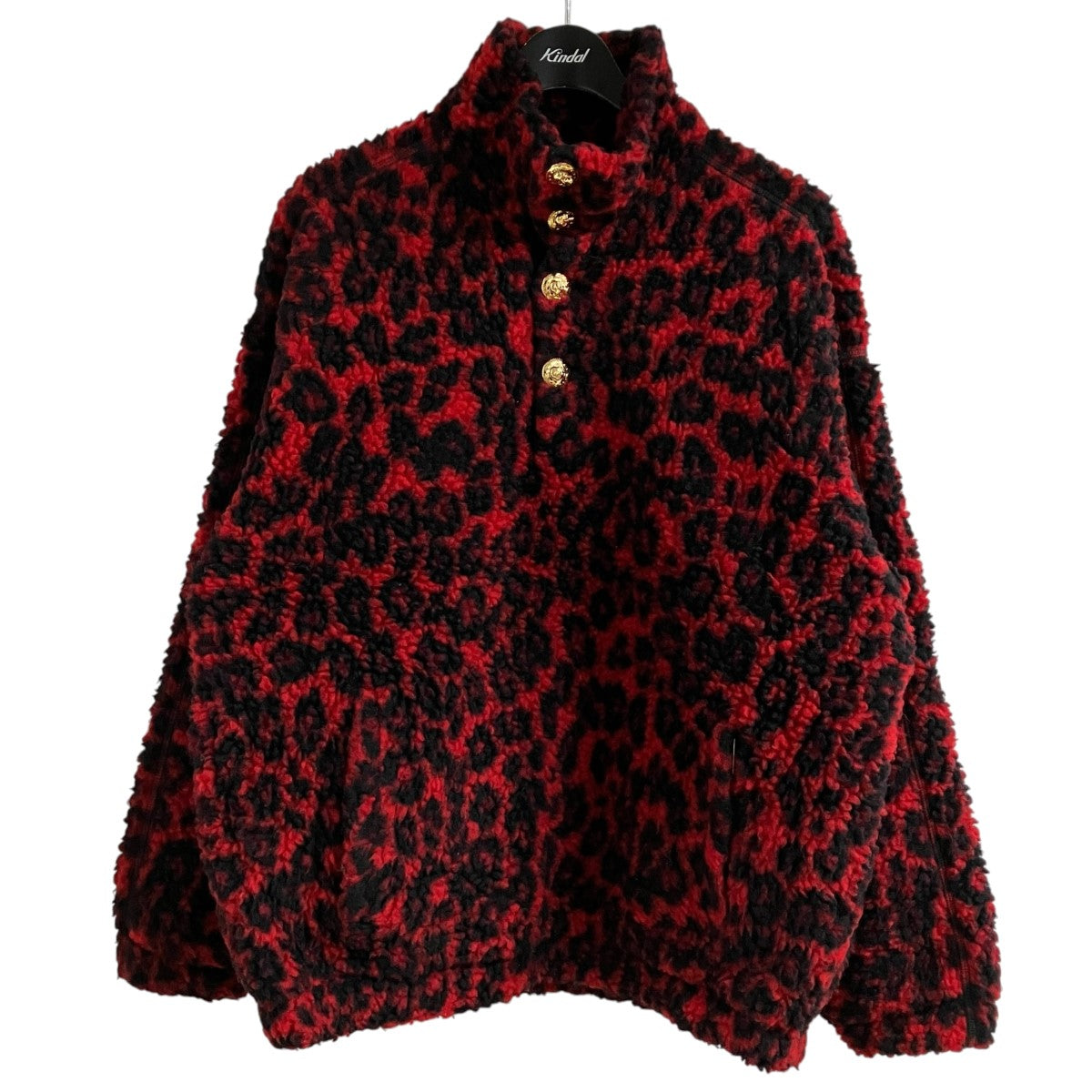 ALEXANDER McQUEEN レオパードボアプルオーバー 古着・中古-1枚目のアイテム画像