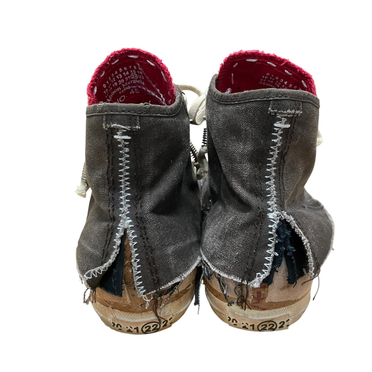 Maison Margiela 22 ディストレスドハイカットスニーカー 古着・中古-5枚目のアイテム画像