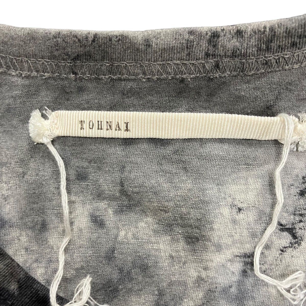 TOHNAI 25SSブリーチ加工TシャツTOH25SS-15 古着・中古-5枚目のアイテム画像