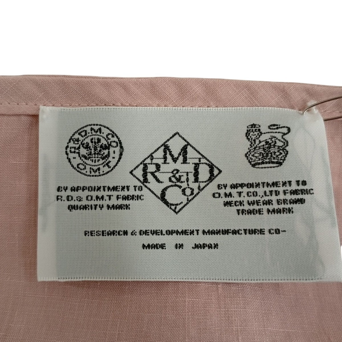 R＆D．M．Co-OLDMAN’S TAILOR リネン半袖ブラウス5465 古着・中古-3枚目のアイテム画像