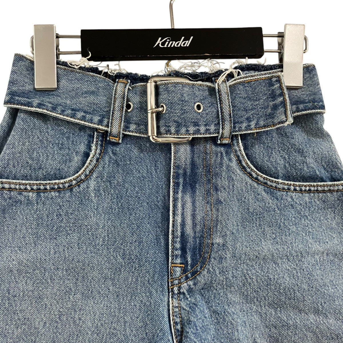 ALEXANDER WANG ベルテッドデニムショートパンツ 古着・中古-2枚目のアイテム画像