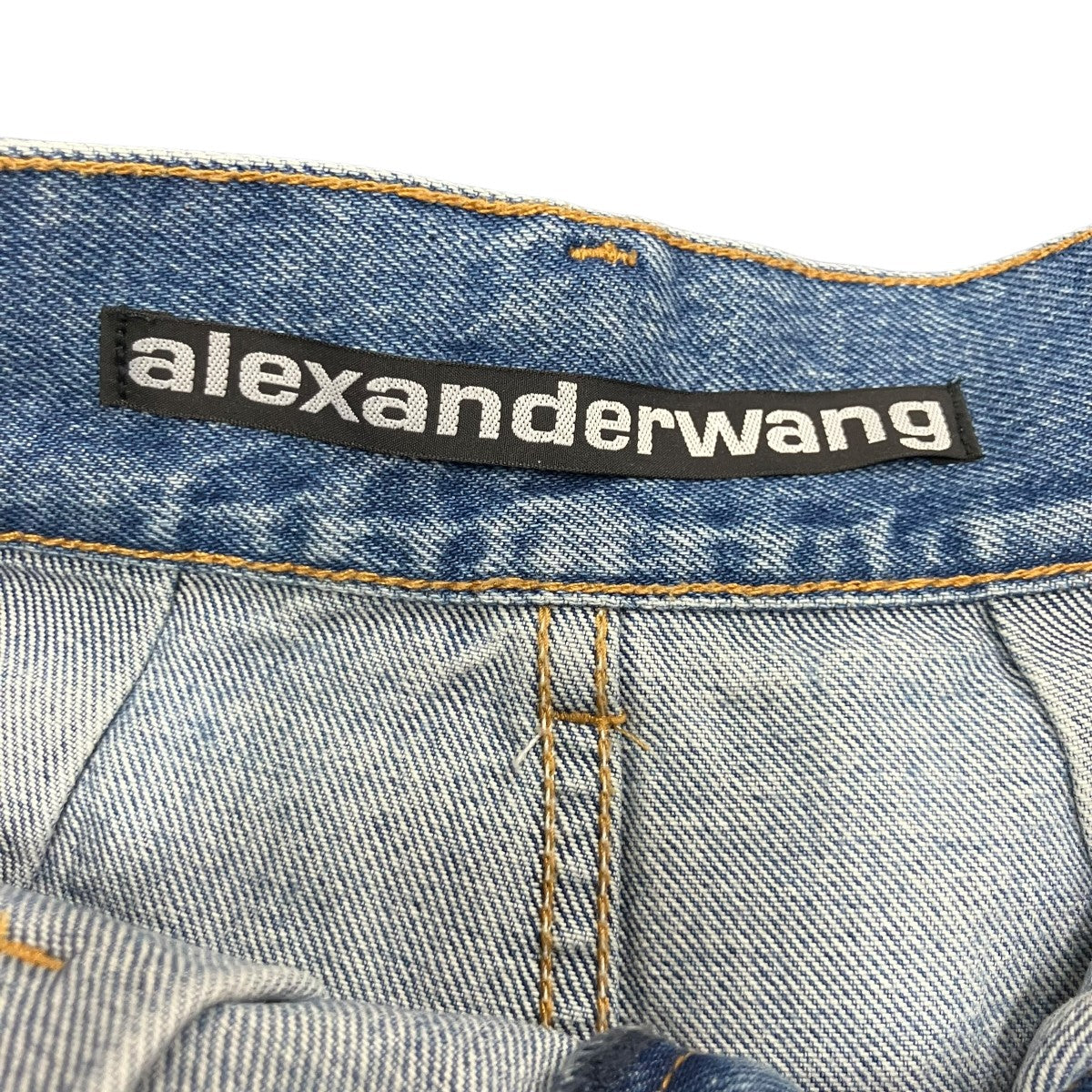 ALEXANDER WANG ベルテッドデニムショートパンツ 古着・中古-6枚目のアイテム画像