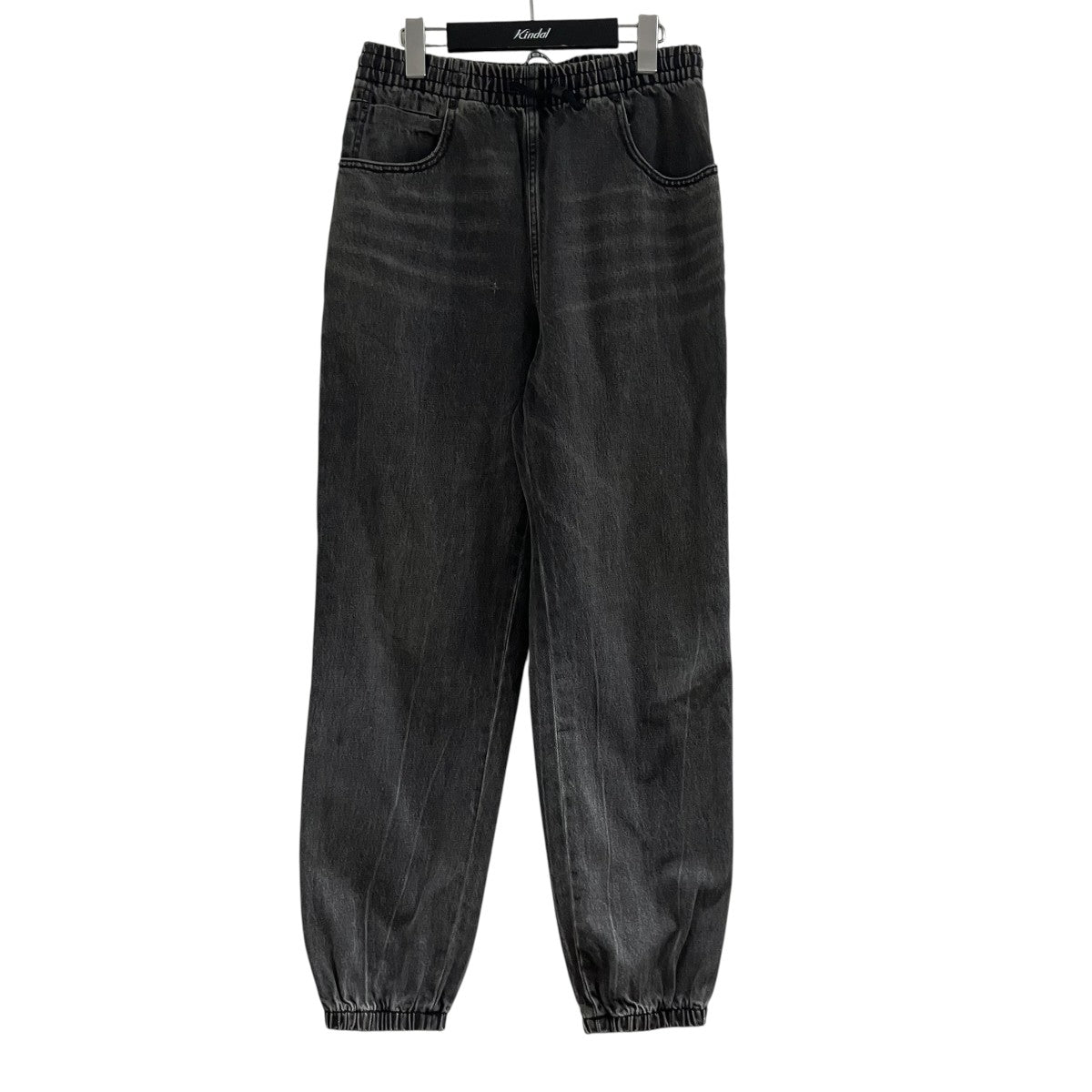 ALEXANDER WANG テープロゴデニムパンツ 古着・中古-1枚目のアイテム画像