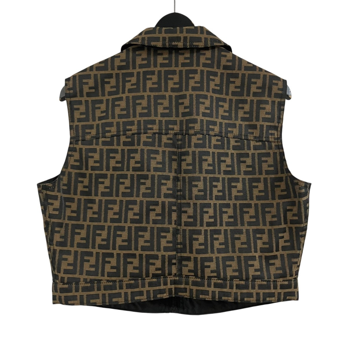 FENDI ジップアップズッカ柄リバーシブルベスト 古着・中古-3枚目のアイテム画像