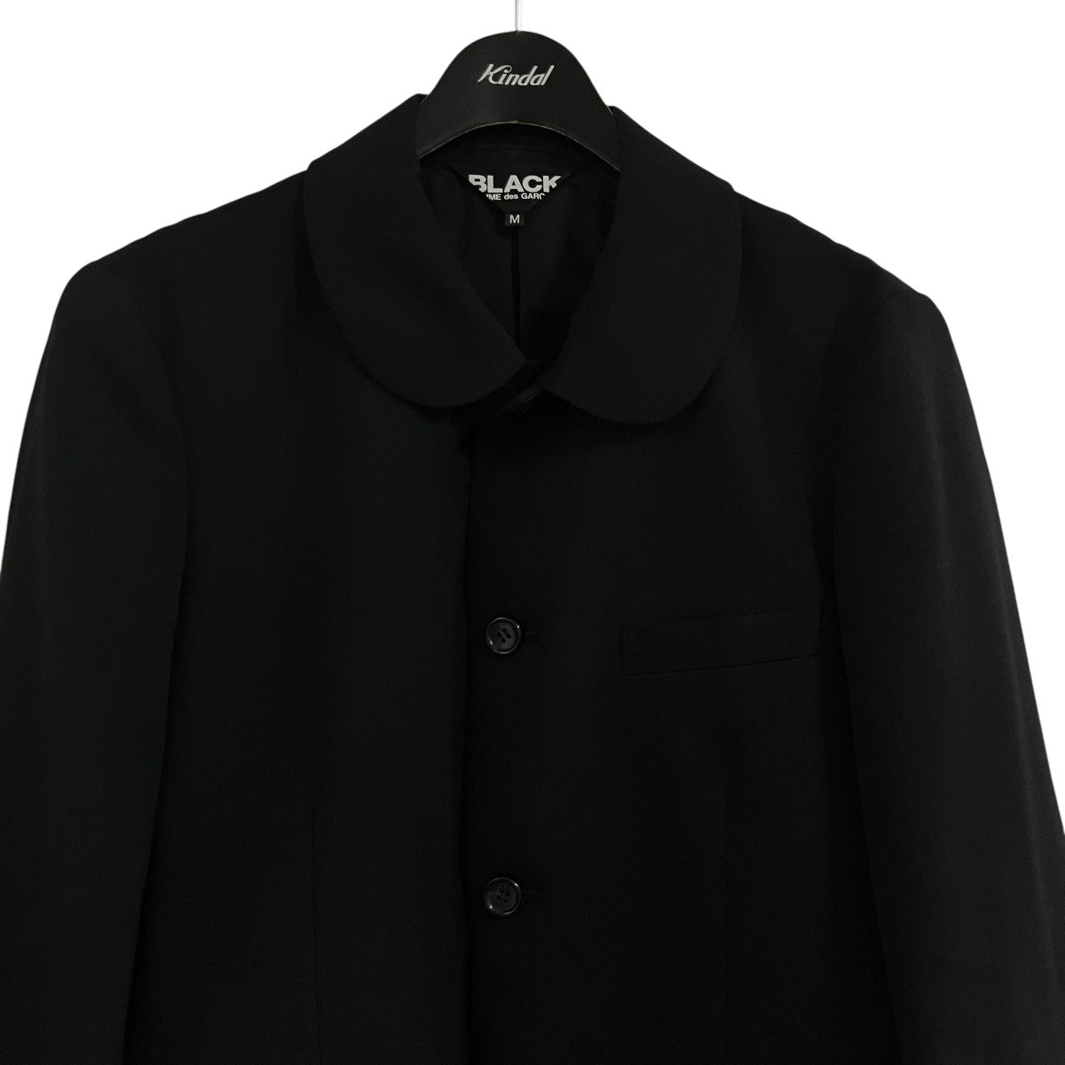 BLACK COMME des GARCONS ウールギャバジン ジャケット 古着・中古-2枚目のアイテム画像