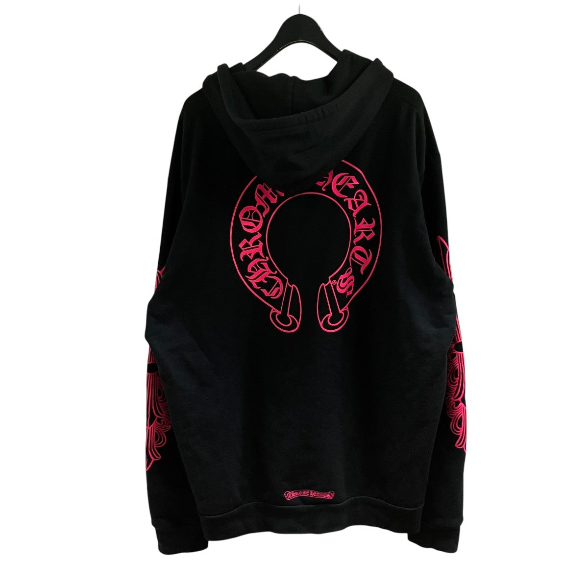 CHROME HEARTS ホースシュープリント袖フローラルジップアップパーカー 古着・中古-5枚目のアイテム画像