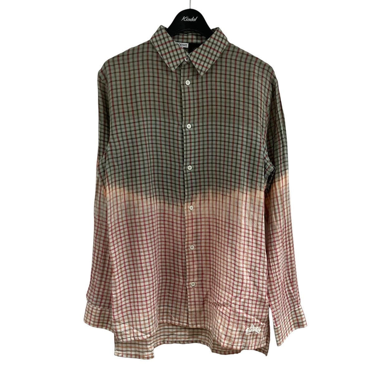 LOEWE チェックガーゼシャツ 古着・中古-1枚目のアイテム画像