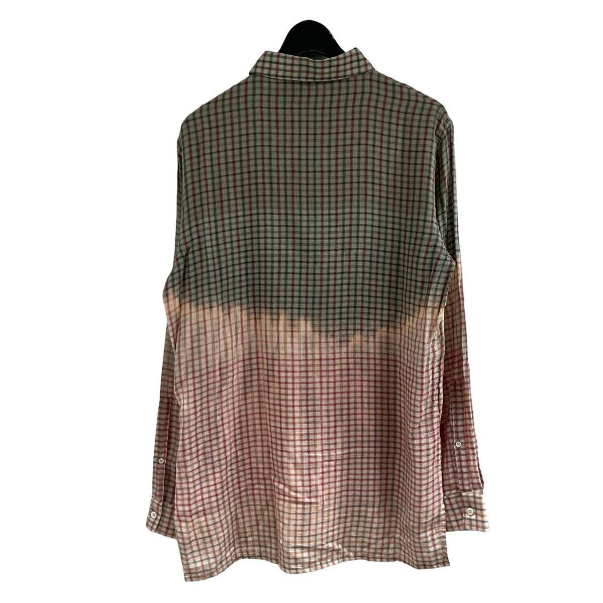 LOEWE チェックガーゼシャツ 古着・中古-4枚目のアイテム画像