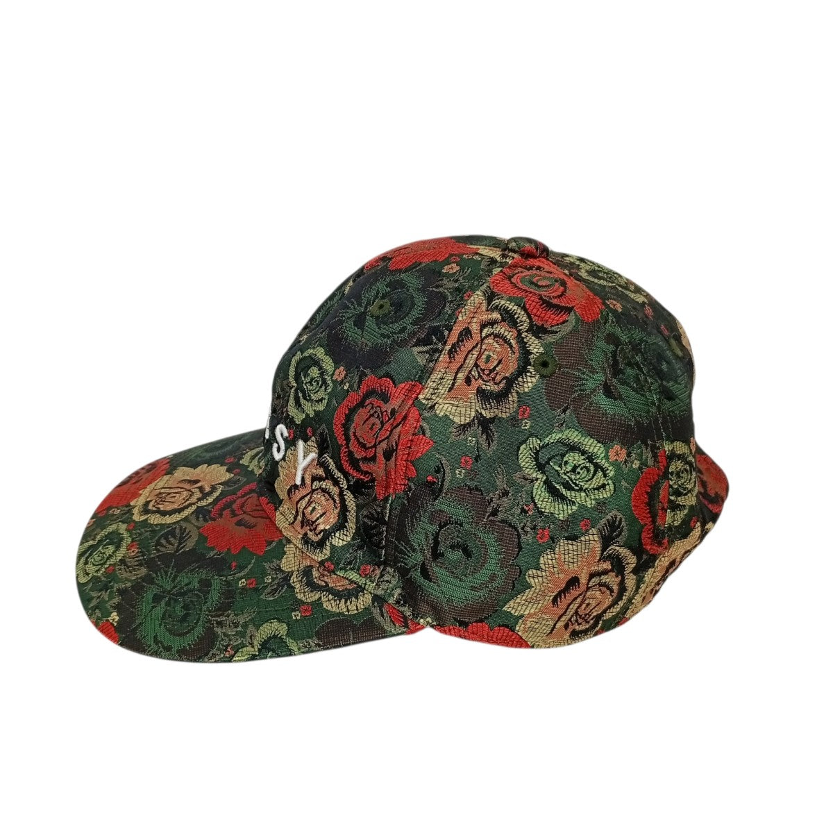 stussy ジャガード花柄ロゴキャップ 古着・中古-3枚目のアイテム画像