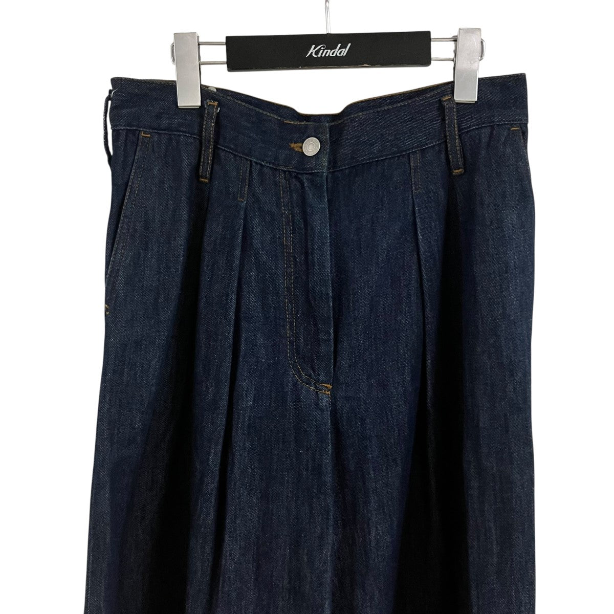DRIES VAN NOTEN タックデニムパンツ 古着・中古-2枚目のアイテム画像