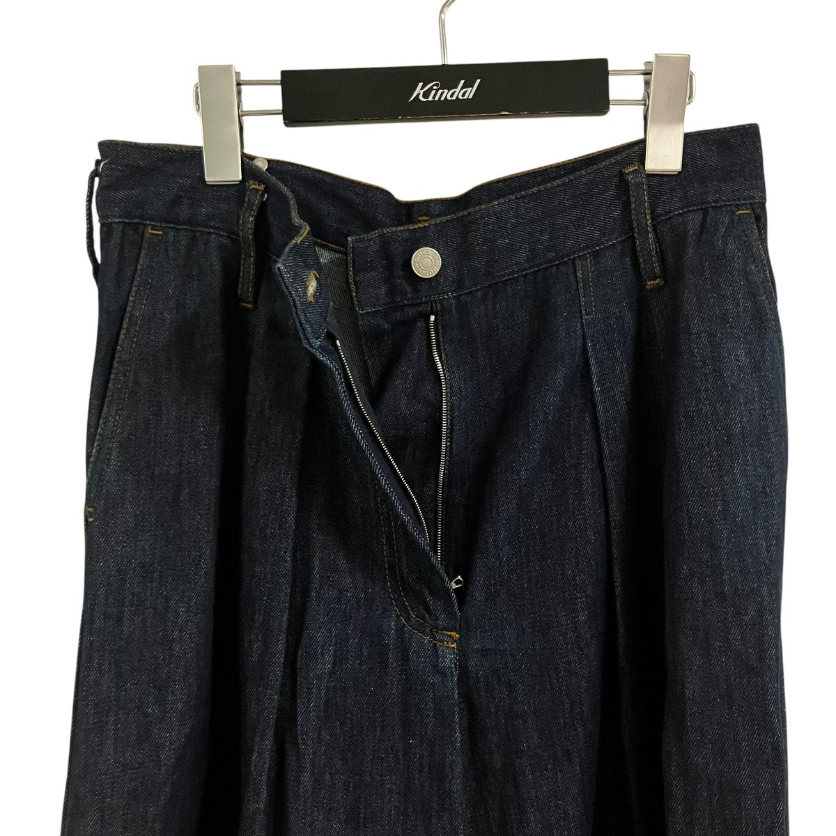 DRIES VAN NOTEN タックデニムパンツ 古着・中古-3枚目のアイテム画像