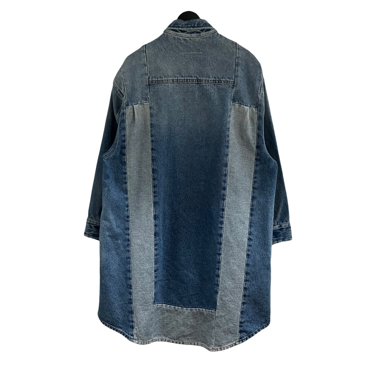 MM6 Maison Margiela リビルドロングデニムシャツワンピース 古着・中古-3枚目のアイテム画像