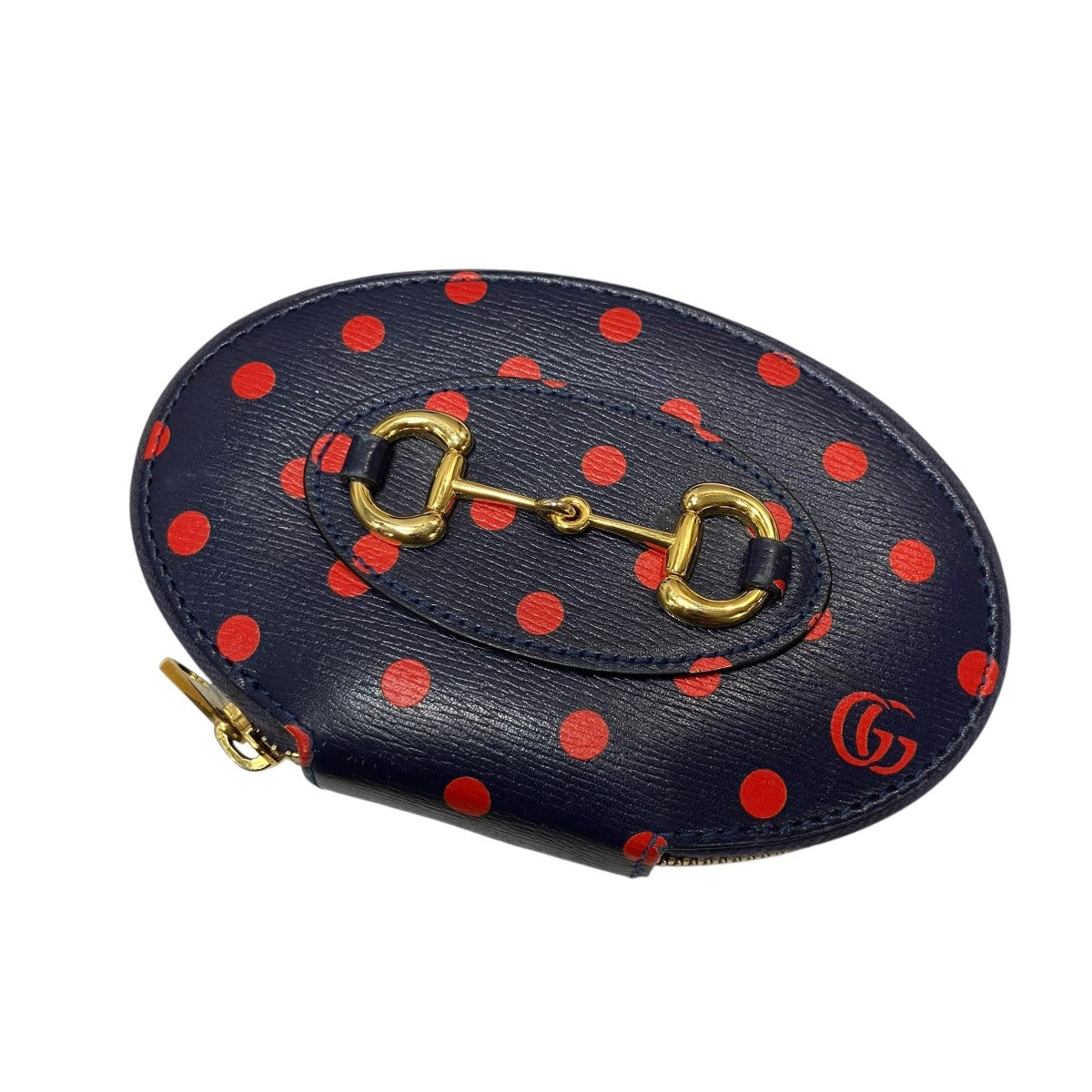 GUCCI ホースビット ドット オーバルウォレット 財布 古着・中古-1枚目のアイテム画像