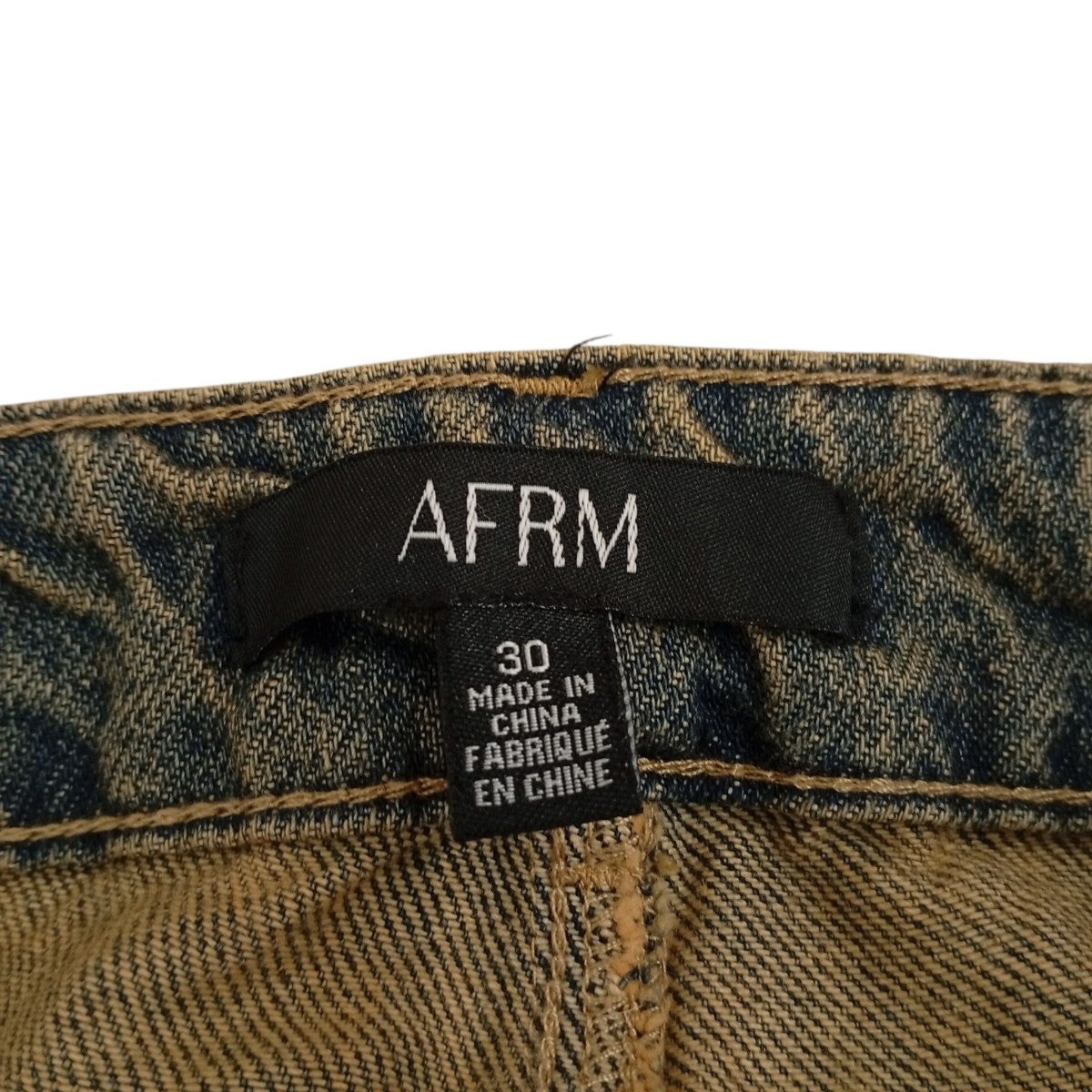 フェード加工バギーデニムパンツARVB030205E