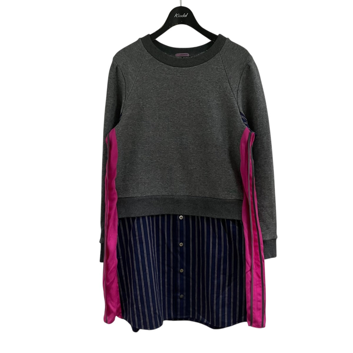 SueUNDERCOVER×10 corsocomo シャツドッキングスウェットワンピース 古着・中古-1枚目のアイテム画像