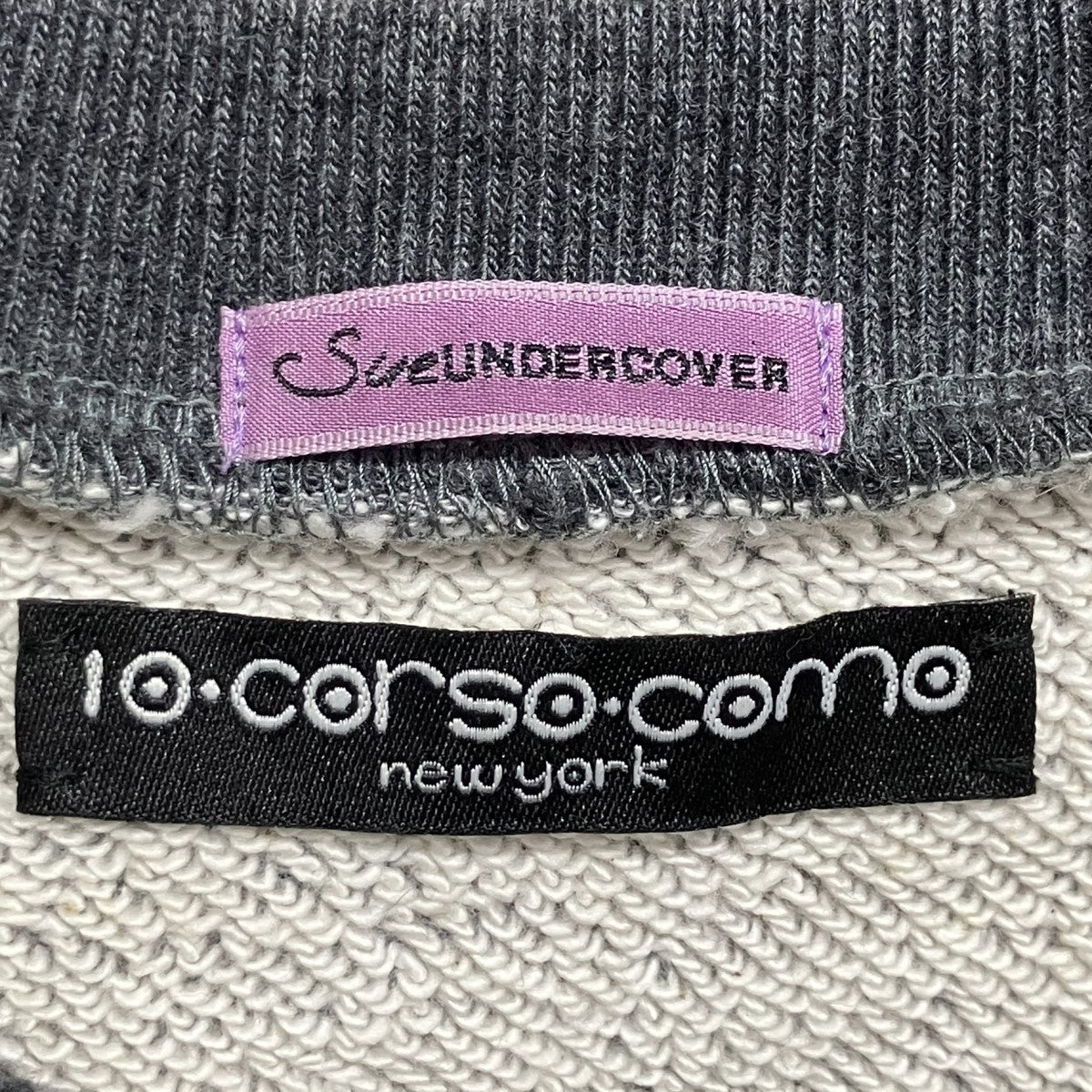 SueUNDERCOVER×10 corsocomo シャツドッキングスウェットワンピース 古着・中古-5枚目のアイテム画像