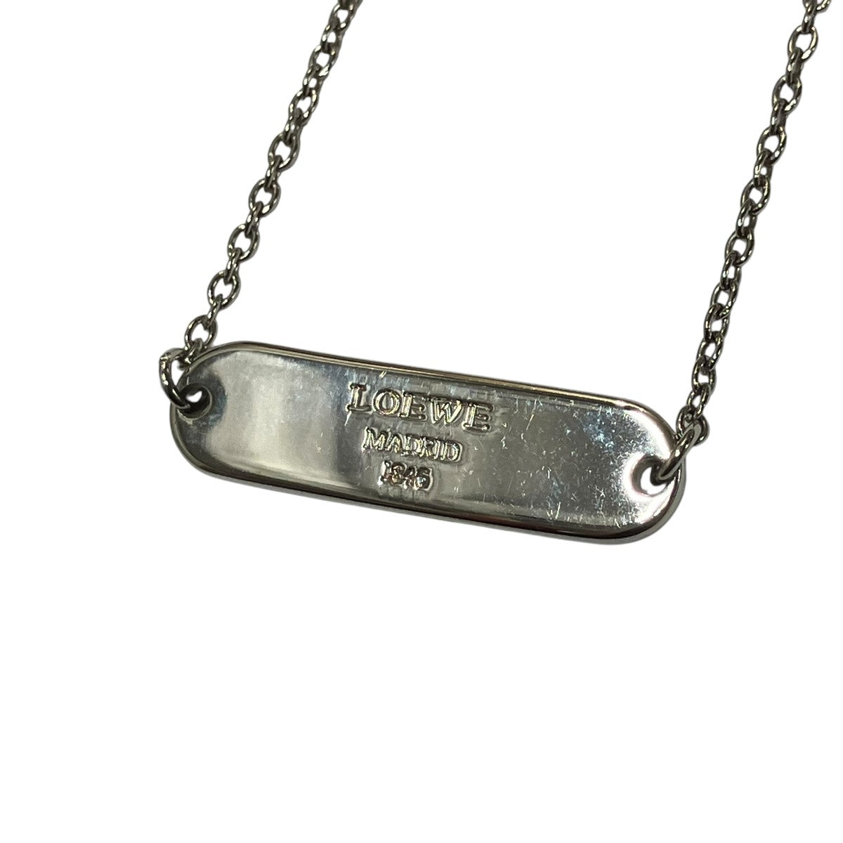 LOEWE ロゴプレートネックレス 古着・中古-3枚目のアイテム画像