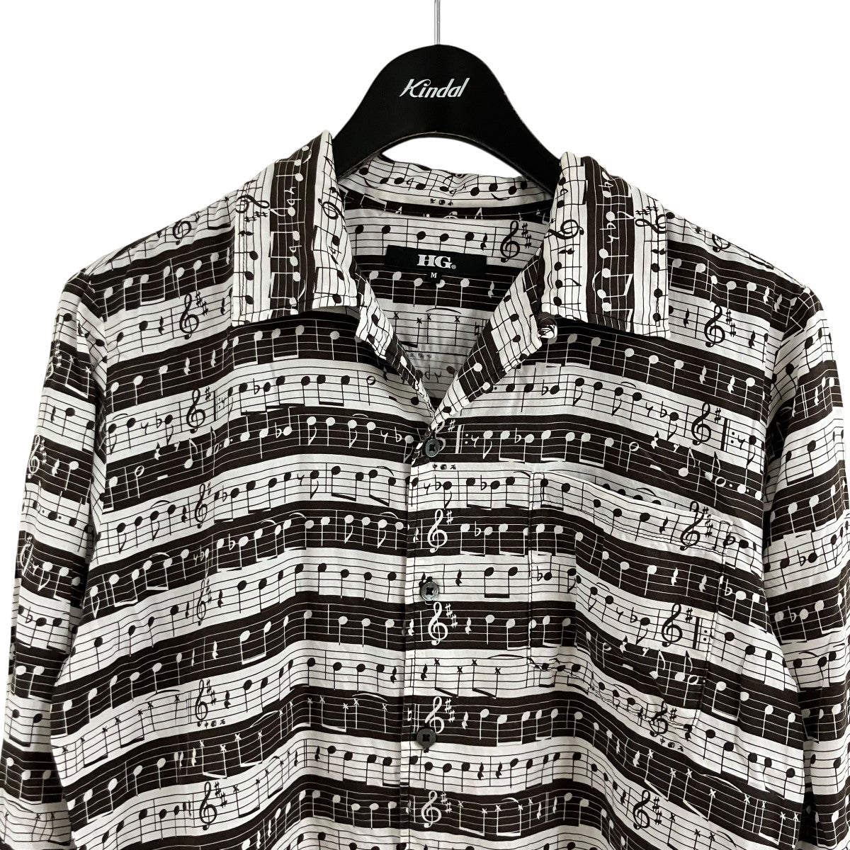 Hysteric Glamour 音符柄シャツ 古着・中古-2枚目のアイテム画像