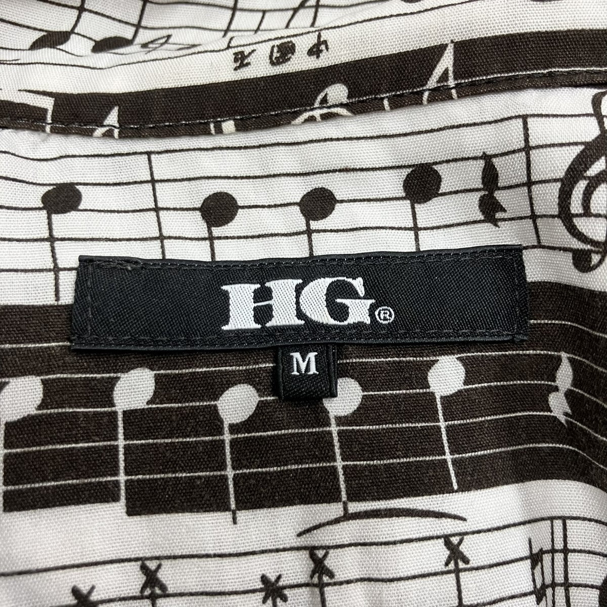 Hysteric Glamour 音符柄シャツ 古着・中古-5枚目のアイテム画像