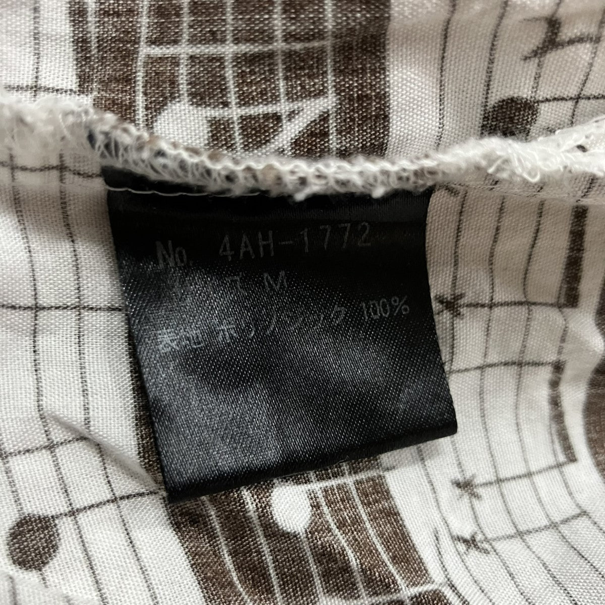 Hysteric Glamour 音符柄シャツ 古着・中古-6枚目のアイテム画像