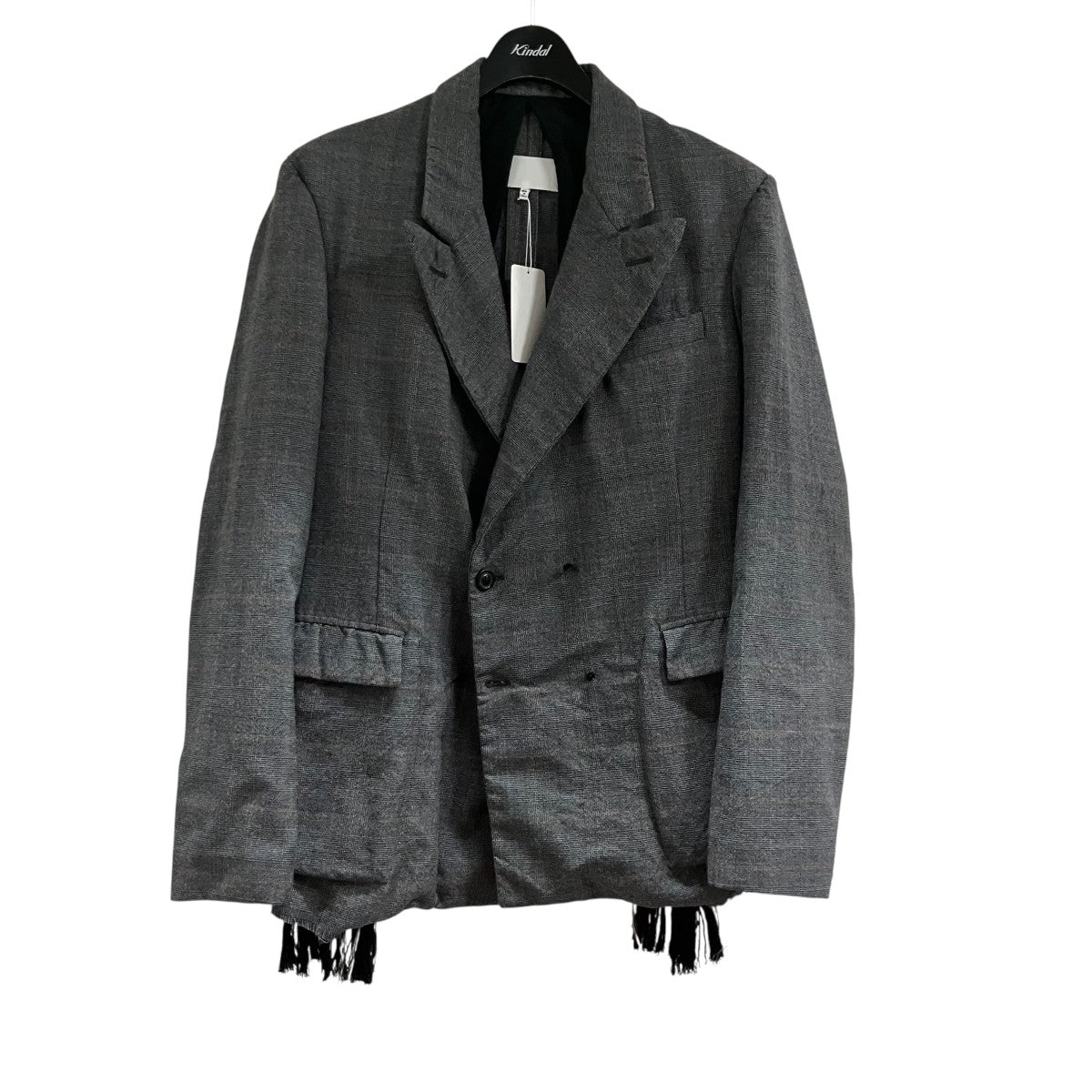 Maison Margiela ツイードチェックテーラードジャケット 古着・中古-1枚目のアイテム画像
