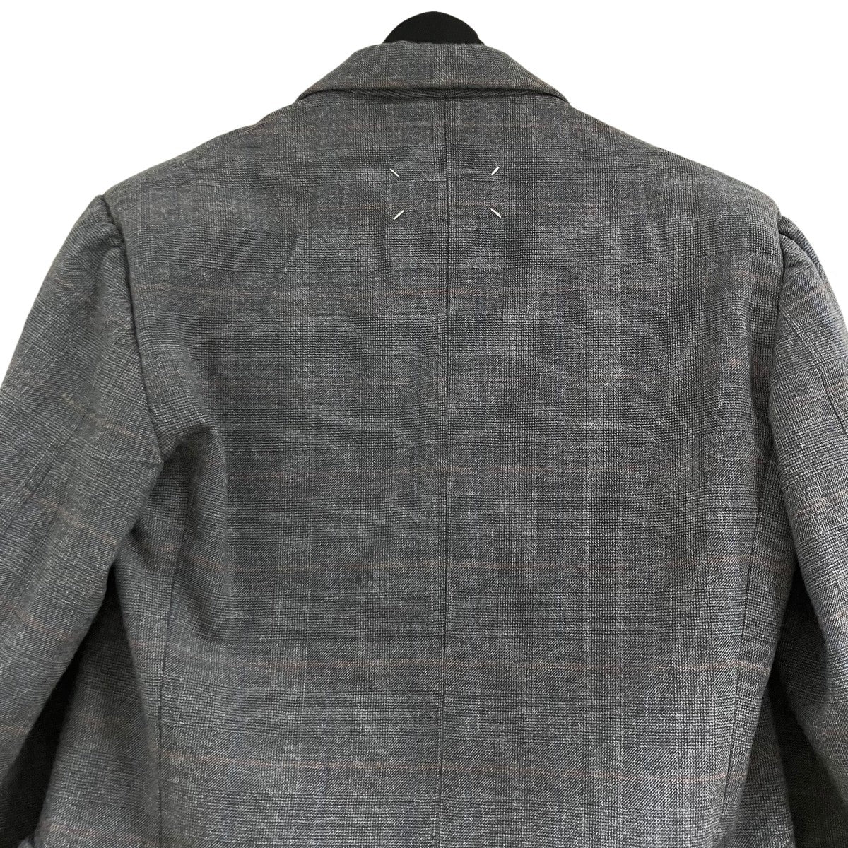 Maison Margiela ツイードチェックテーラードジャケット 古着・中古-4枚目のアイテム画像